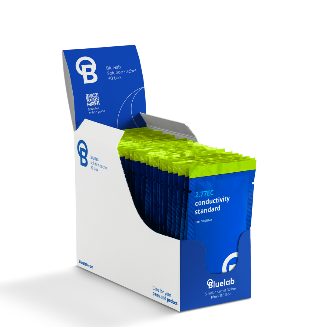 Bluelab Solution Sachet 30 box - Calibration & Storage Range