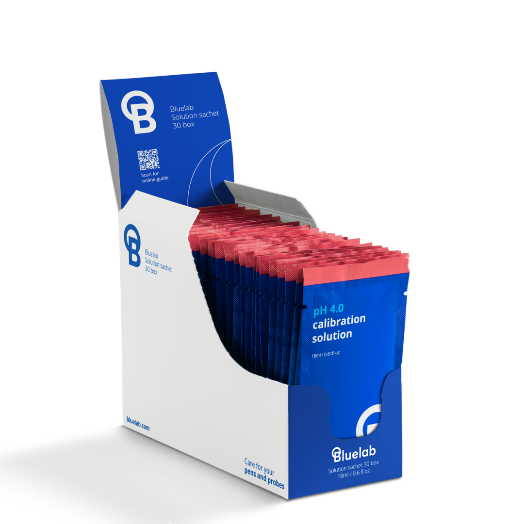 Bluelab Solution Sachet 30 box - Calibration & Storage Range