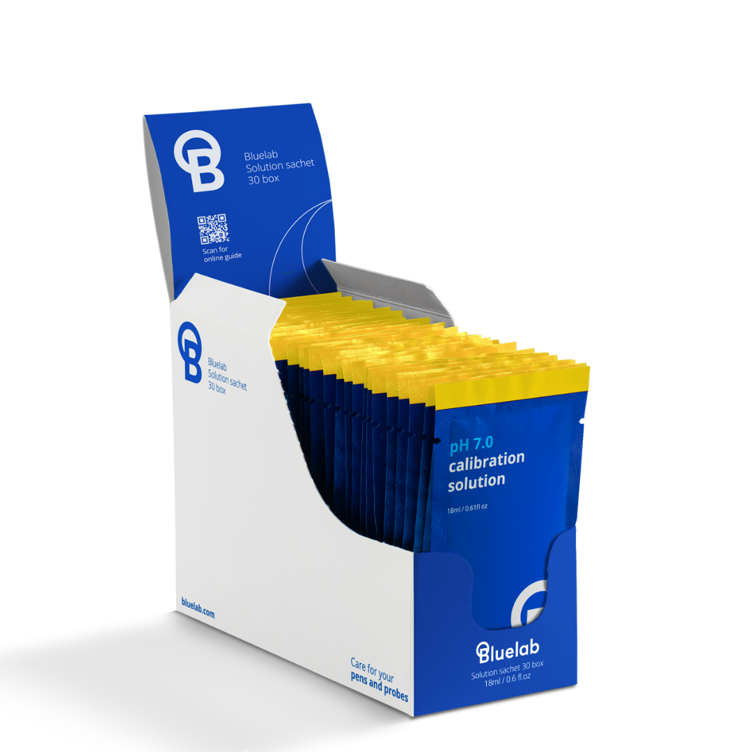 Bluelab Solution Sachet 30 box - Calibration & Storage Range
