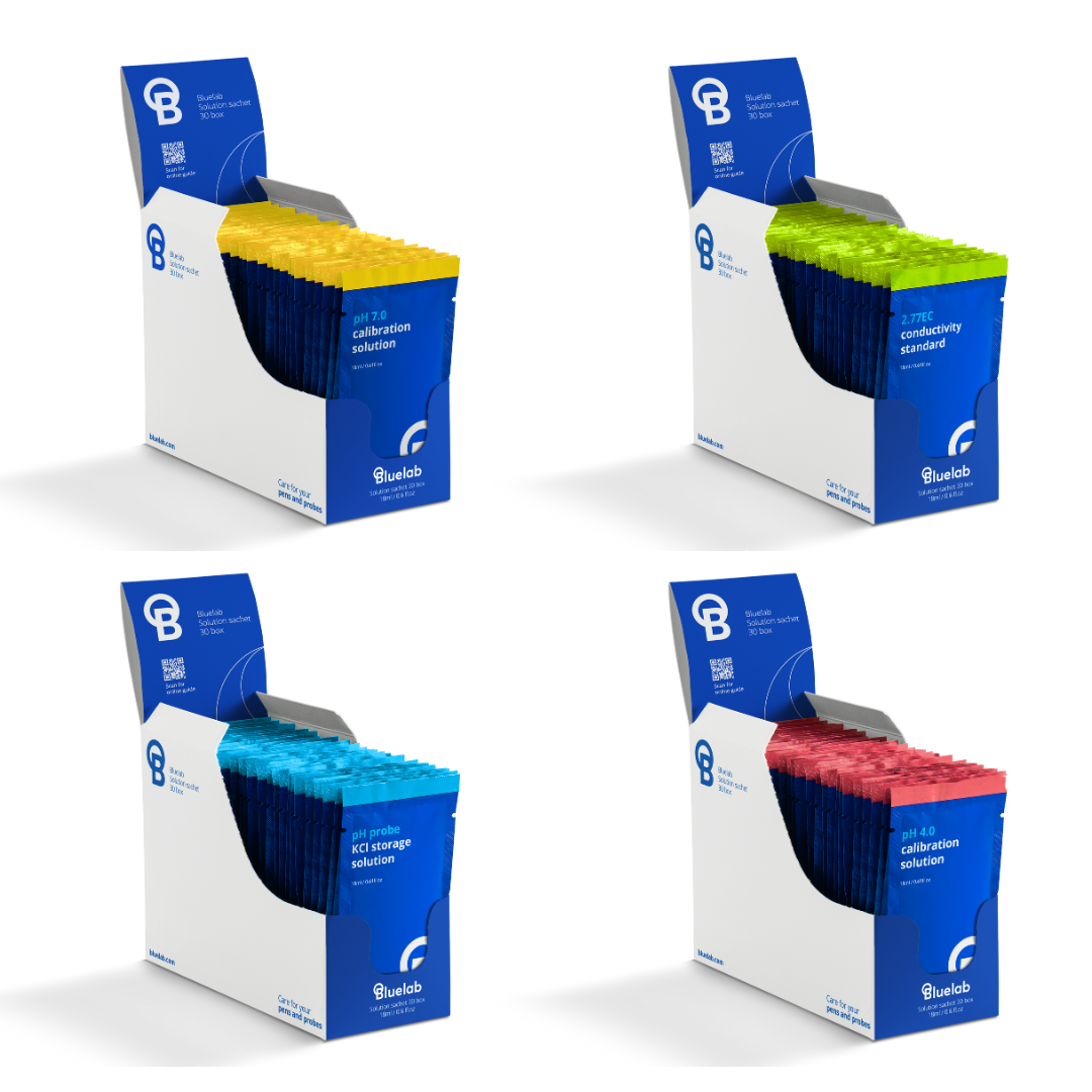 Bluelab Solution Sachet 30 box - Calibration & Storage Range